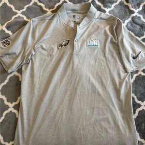 Philadelphia Eagles Nike Silver Super Bowl 52 Men's Polo Shirt M